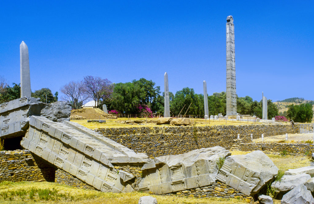 Axum Ethiopia Africa ruins by travelview, Shutterstock