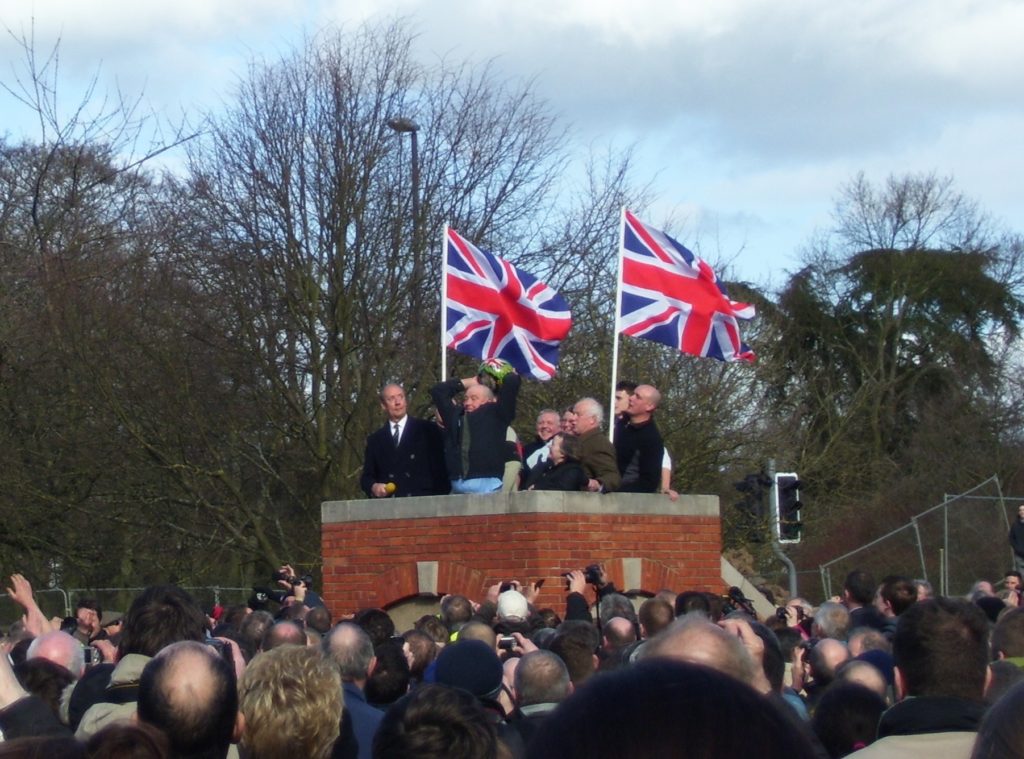 Ashbourne Derbyshire Shrovetide Football Game England's Pancake Day traditions by Adrian Roebuck Wikimedia Commons