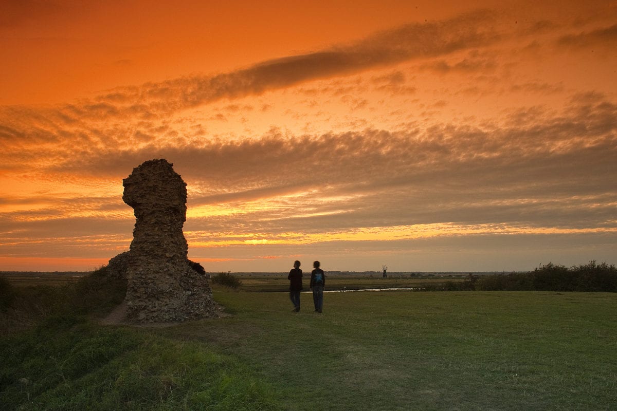 Burgh Castle Norfolk UK