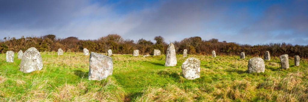 Boscawen-un stone circle Cornwall UK by Waterborough Wikimedia Commons