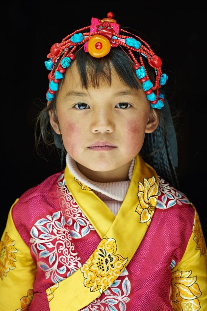 Local girl Tibet by Simon Urwin