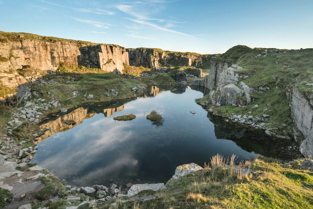 Foggintor Quarry wild swimming Dartmoor Devon by Matt Gibson Shutterstock