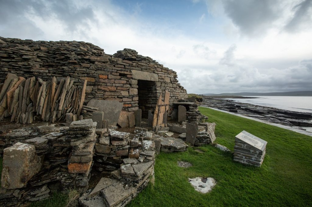Midhowe chambered cairn Rousay Orkney by Mark Rowe archaeological sites orkney