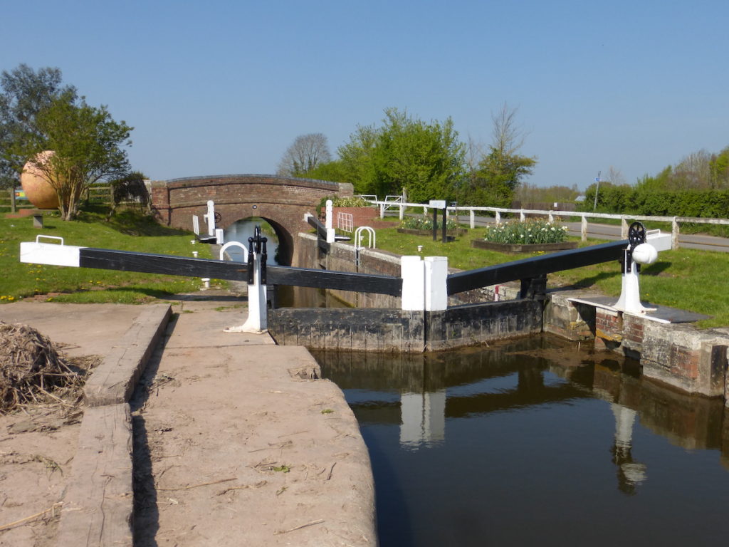 Lock Bridgewater and Taunton Canal Somerset by Canal River Trust