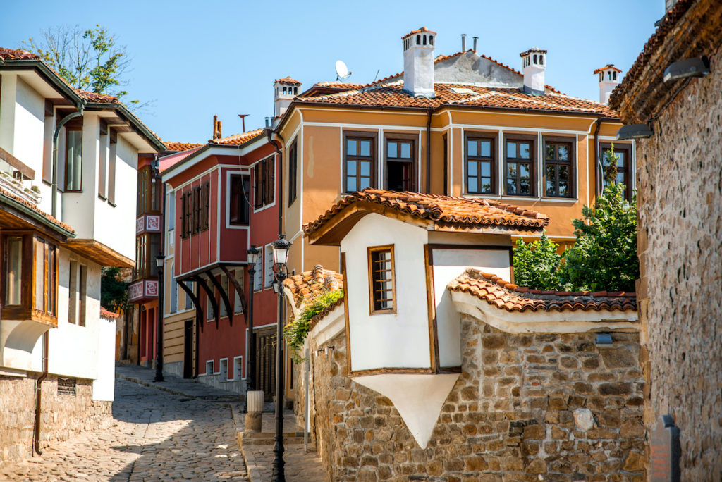 Old Town street view Plovdiv Bulgaria by RossHelen Shutterstock