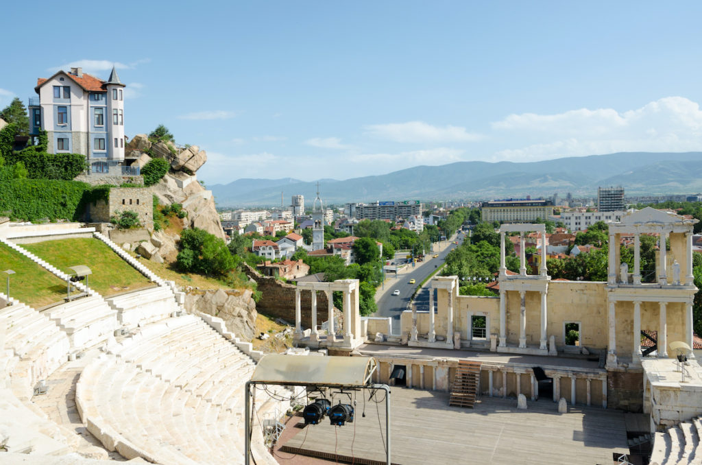 Amphitheatre ruins Bulgaria by Villy Lovcheva Shutterstock