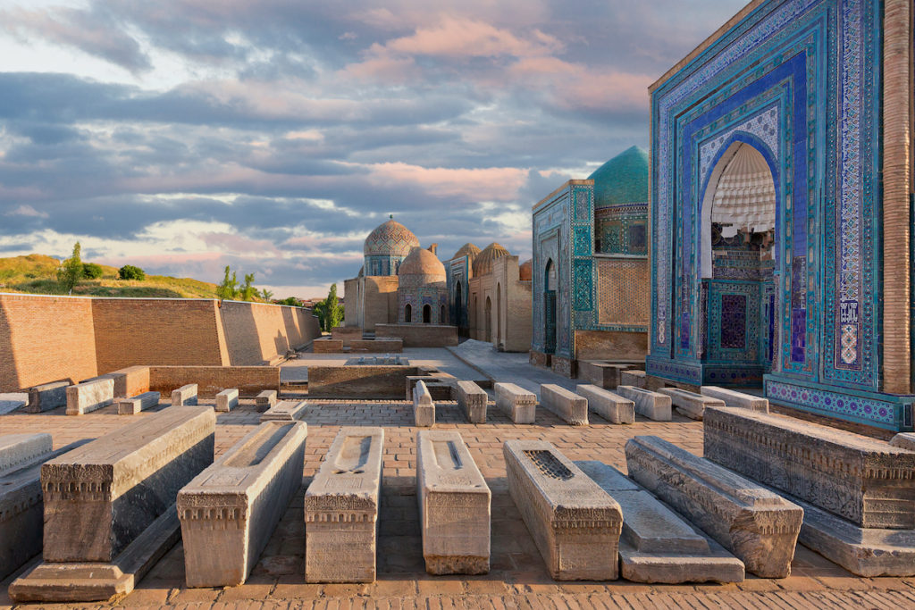 Shah i Zinda Samarkand by MehmetO Shutterstock