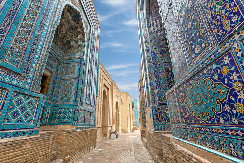 Tiles Shah i Zinda Samarkand by MehmetO Shutterstock