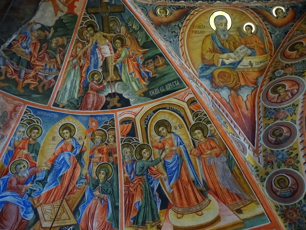 Preobrazhenski Monastery Bulgaria Fresco by Adam Jones Wikimedia