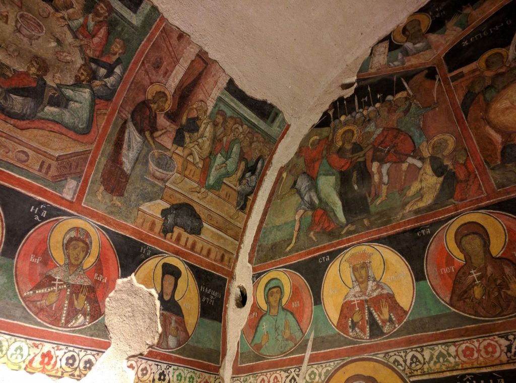 Fresco Kremikovtsi monastery Bulgaria by Камен Ханджиев Wikimedia Commons