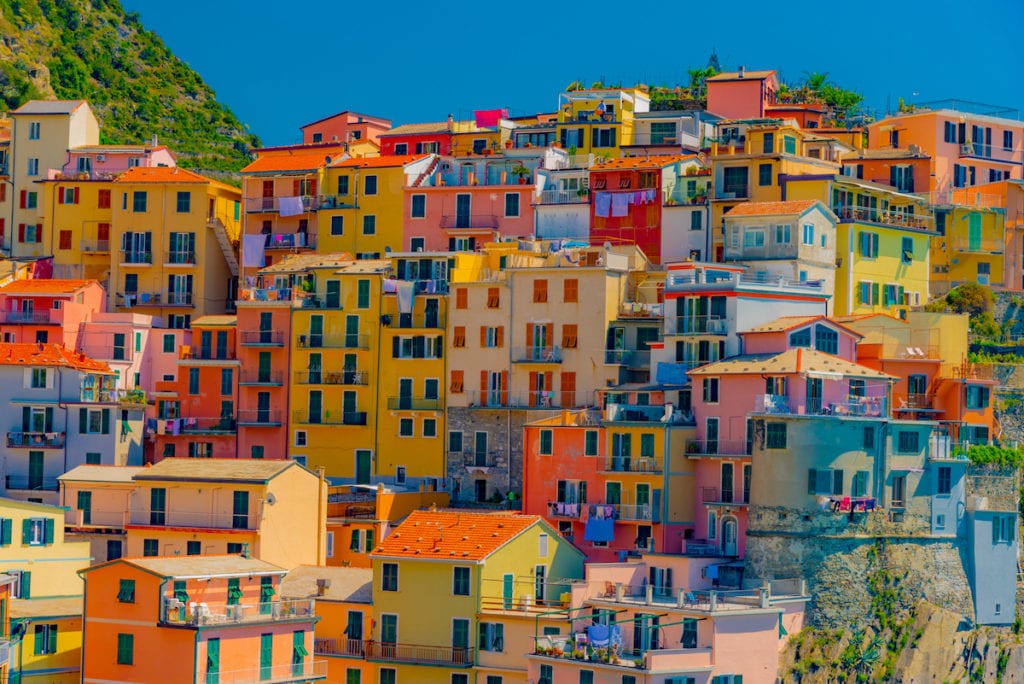 Manarola Cinque Terre Liguria Colourful Places Italy by DiegoMariottini Shutterstock