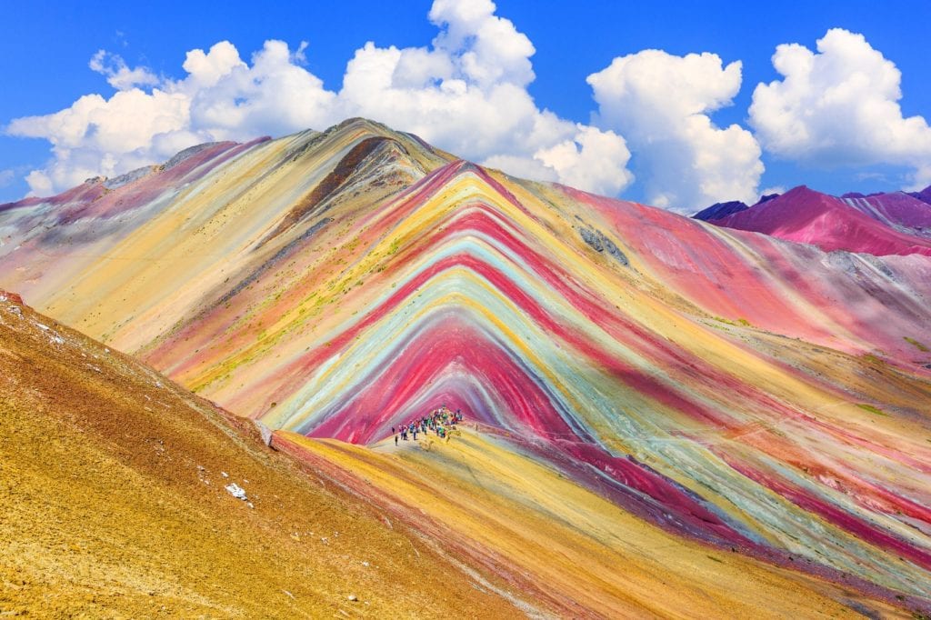 Rainbow Mountain Peru Colourful Places by emperorcosar, Shutterstock