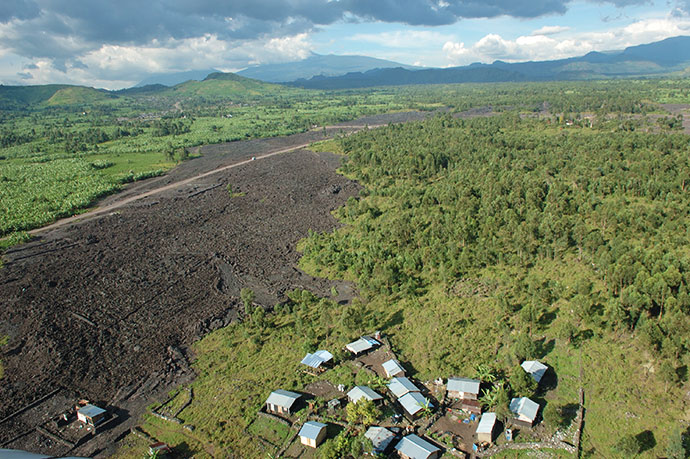 Hills surrounding Goma in Congo 