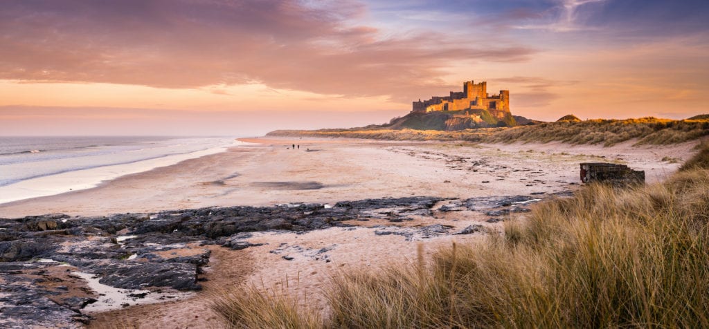 Bamburgh Castle Northumberland by Dave Head Shutterstock