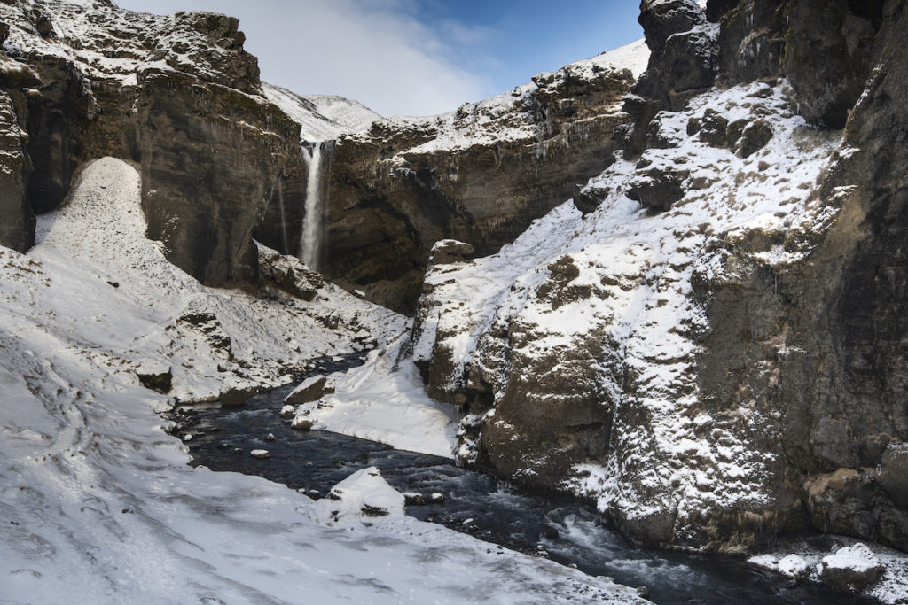 Kvernufoss waterfall Iceland by Scott Bennett