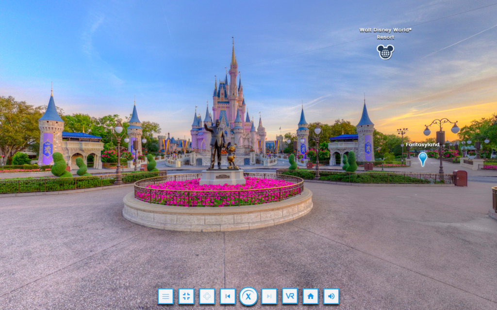 Disney World Cinderella's Castle Virtual Orlando Tour virtual travel experiences