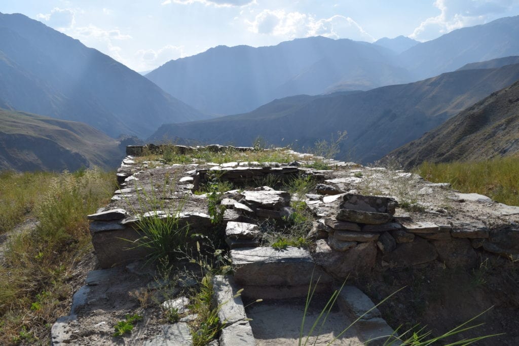 Customs post Castle Karon Ruins Tajikistan cultural heritage by Sophie Ibbotson