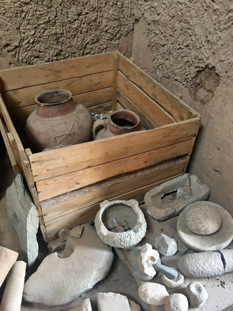 Excavated pottery from Castle Karon Ruins Tajikistan by Sophie Ibbotson