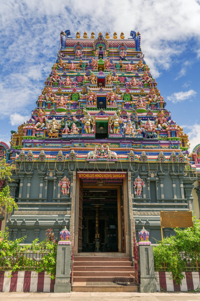 Hindu Temple Victoria Seychelles by 18042011e Dreamstime