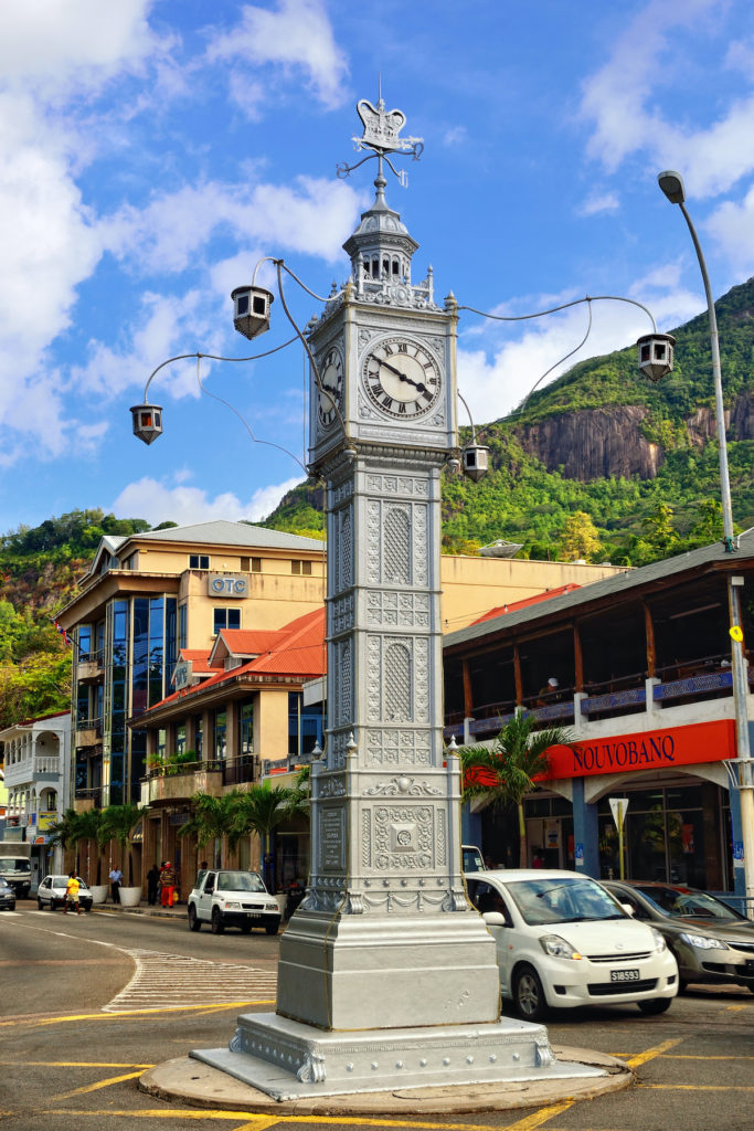 Clock Tower Victoria Seychelles by Oleg Znamenskiy Shutterstock