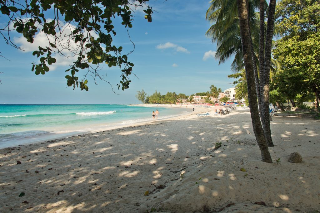 Dover Beach, Barbados by Barry haynes, Wikimedia Commons