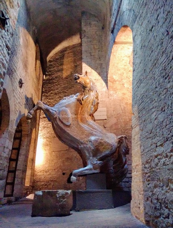 Underground Perugia horse Umbria by Dana Facaros