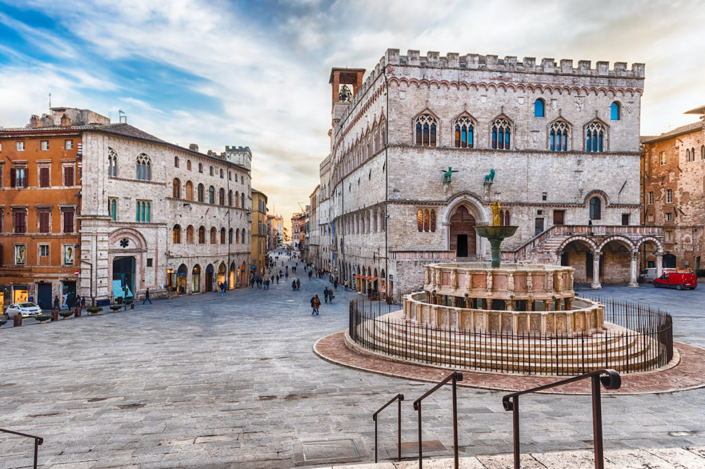 Piazza IV Novembre Perugia Umbria by Marco Rubino Shutterstock