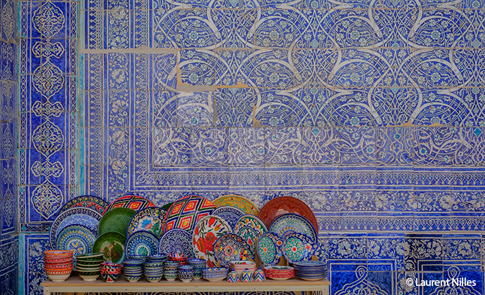 Tiles, Uzbekistan by Laurent Nilles