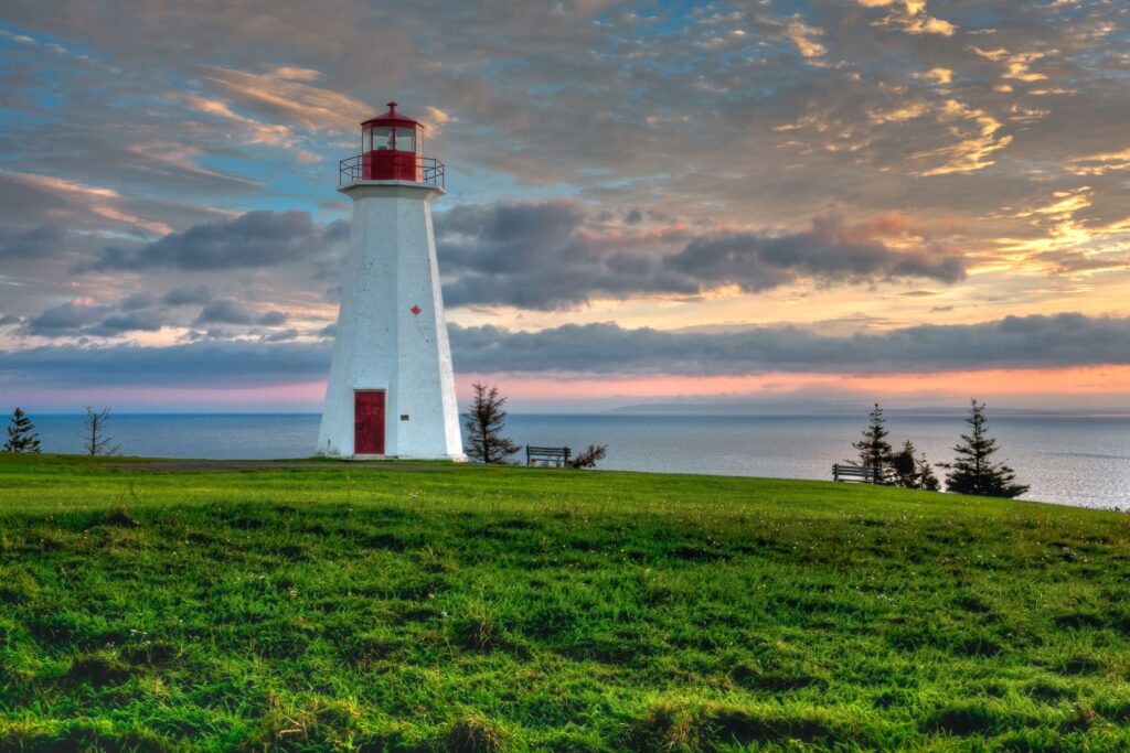 Cape George Lighthouse in Nova Scotia