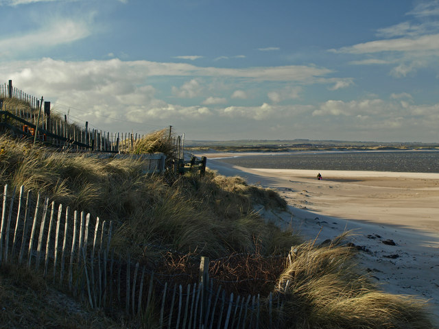 Cresswell Beach in Northumberland