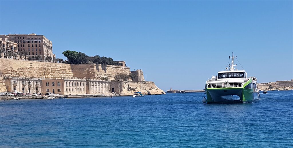 Fast ferry to Gozo, Valletta, Malta, Juliet Rix