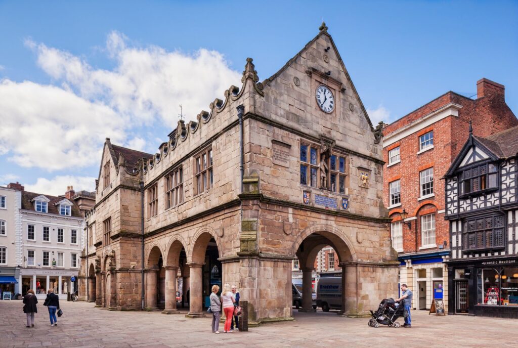 Old Market Hall in Shrewsbury