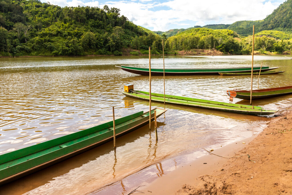 Boats, Luang Prabang, Laos © Bharat Patel