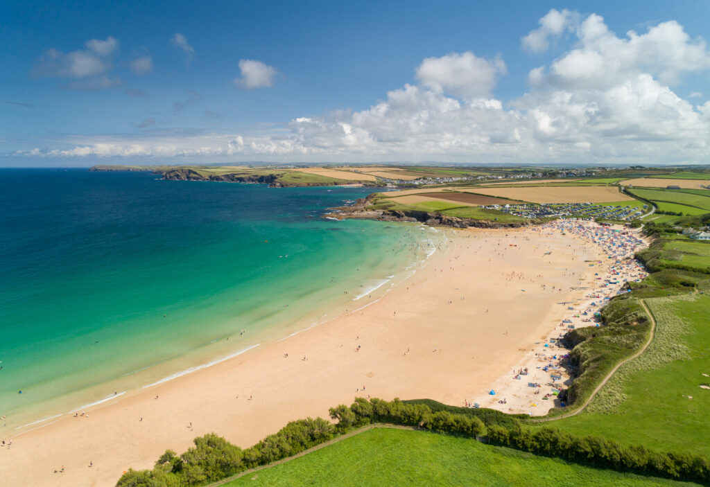 Harlyn Bay St Piran cycling Cornwall