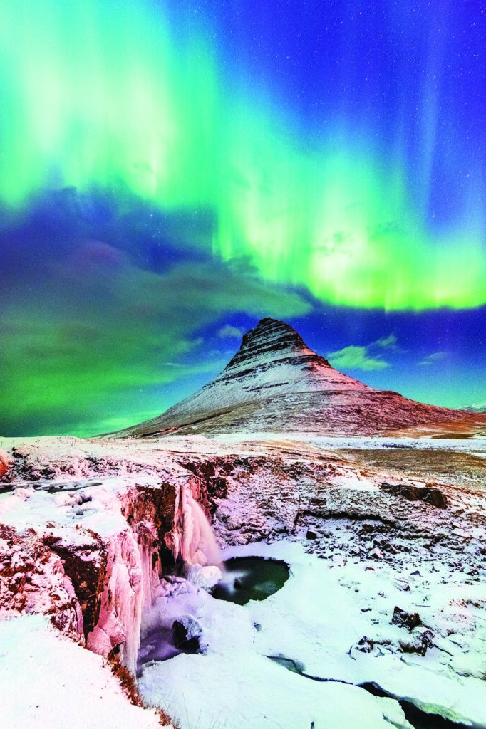 Aurora borealis Kirkjufell Iceland Jordan Banks