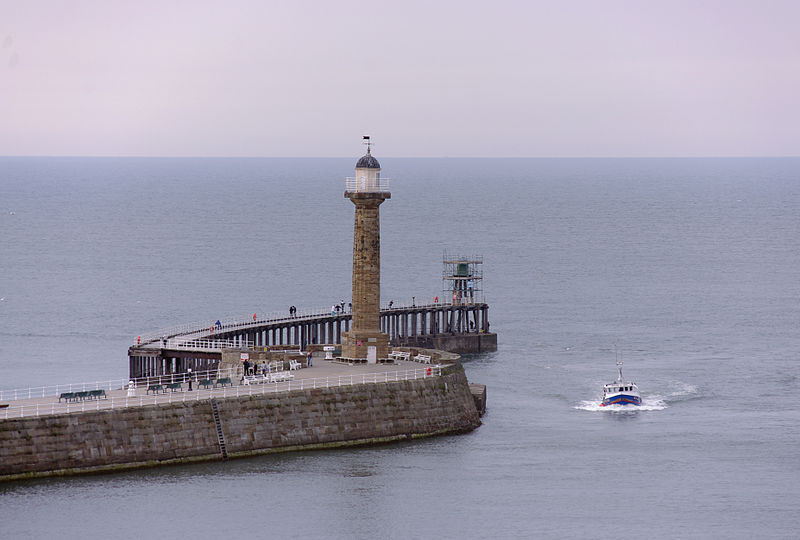 Whitby Harbour autumn UK 