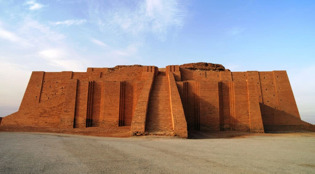 Steps at Ur archaelogical site in Iraq