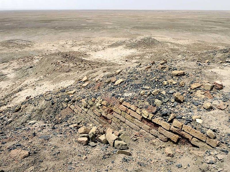 Crumbled stone in Eridu, Iraq