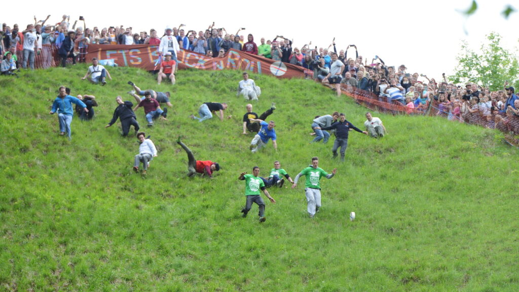 cheese rolling Gloucester English championships 