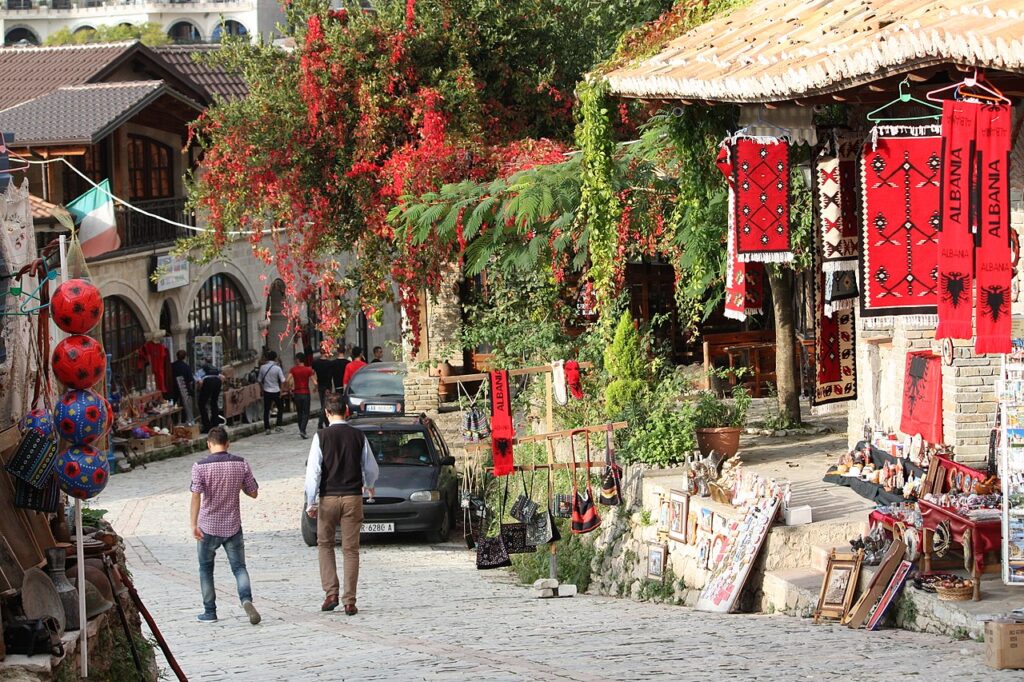 bazaar Kruja Albania 