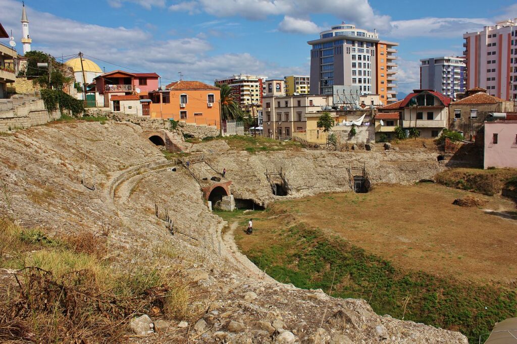 Durrësi Roman amphitheatre Albania historical 