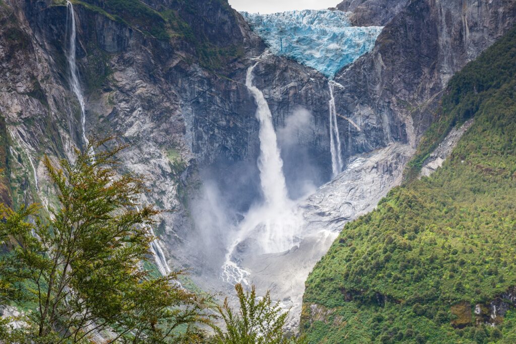 Hanging Glacier of Queulat National Park.