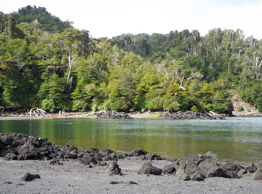 This image has an empty alt attribute; its file name is Lago_Pinto_Concha_Carretera_Austral_Natalia-Reyes-Escobar_Wikimedia_Commons-1024x761.jpg