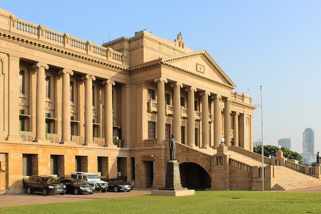 This image has an empty alt attribute; its file name is Old_Parliament_Building_Colombo_Sri_Lanka_Grayswoodsurrey_Wikimedia_Commons-1024x683.jpg
