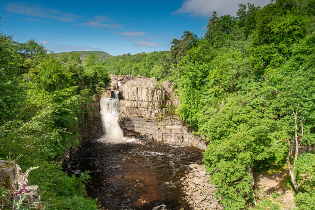 County Durham's High Force is the biggest waterfall in Britain. 