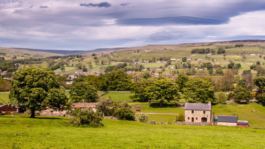 Middleton-in-Teesdale is surrounded by countryside. 