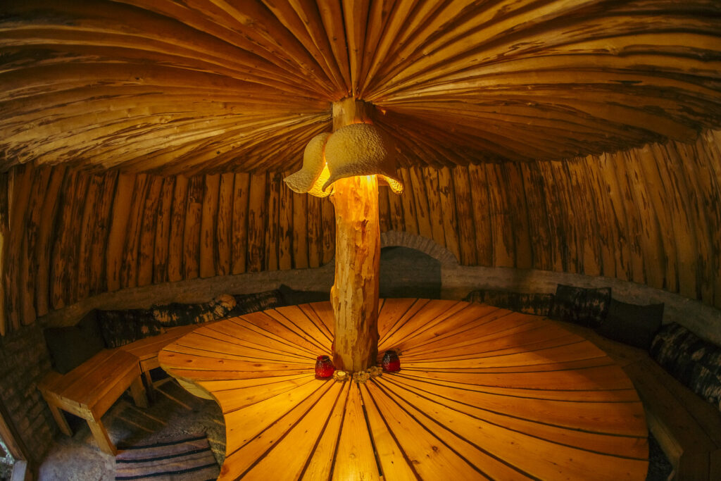 A circular sauna in Estonia. 