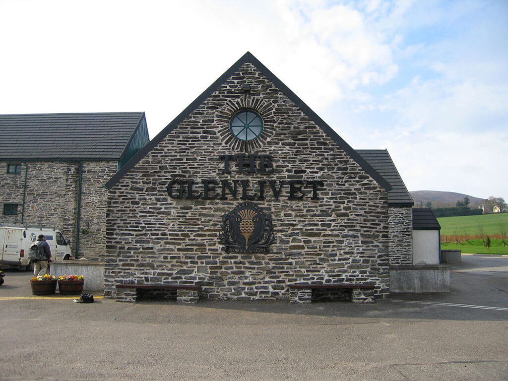 Glenlivet Distillery in Scotland 