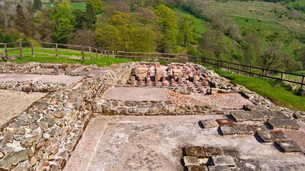 Housesteads Roman Fort on Hadrian's Wall in Northumbria 