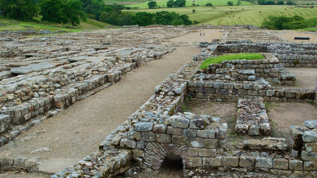 The roman runs of Vindolanda in Northumbria 